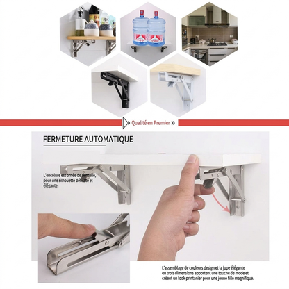 📚Pliage en une seconde, rangement instantané ! Support multifonction pour une cuisine/un bureau bien rangé -50%🧱✨