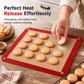 Tapis de cuisson antiadhésif en silicone, feuille de protection pour four en fibre de verre résistante à la chaleur, pour macarons et pâtisseries