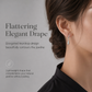 ✨💧Boucles d'oreilles créoles minimalistes en forme de goutte d'eau pour femme – Boucles d'oreilles « huggie » élégantes – 1 paire