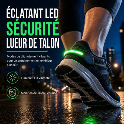💡 50% DE RÉDUCTION! 🏃 Clip lumineux LED pour chaussures – Sécurité pour course & vélo de nuit ✨