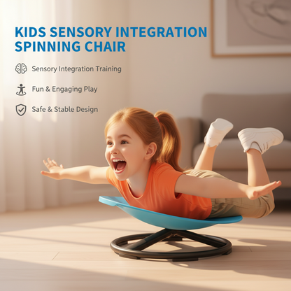 Fauteuil pivotant pour l'intégration sensorielle des enfants
